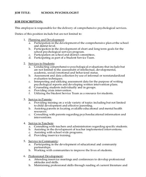 consumer psychologist job description psychologist job description