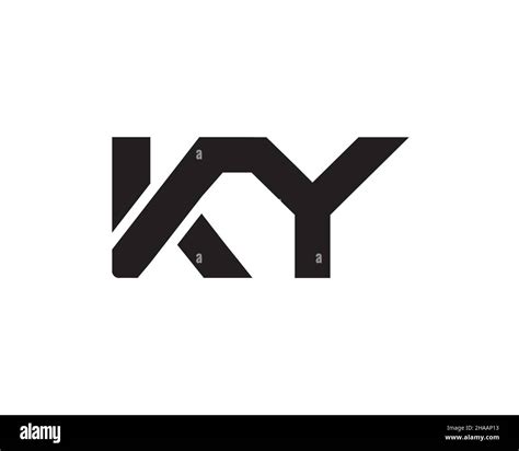 initial ky unique attractive  creative modern logo ky letter logo