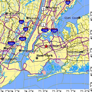 elmhurst  york ny population data races housing economy