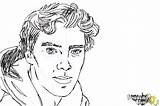 Benedict Cumberbatch Draw Drawingnow Coloring sketch template