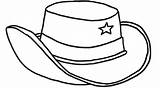 Hat Coloring Cowboy Pages Cowgirl Drawing Police Sheriff Badge Coloing Clipart Kids Color Cliparts Easy Getcolorings Clip Printable Line Library sketch template