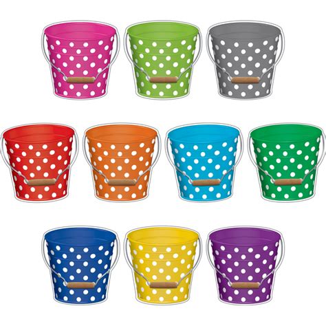 Polka Dots Buckets Accents Tcr5631 Teacher Created Resources
