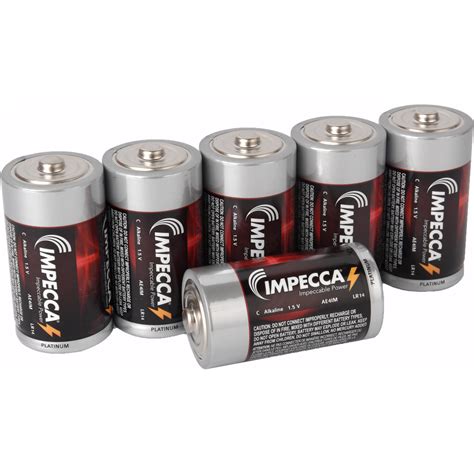 Impecca Alkaline C Batteries 6 Pack Impc6 Bandh Photo Video