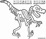 Dinosaur Bones Coloring Pages Print sketch template