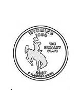 Coloring Coins Fingers Lil Quarter Pages Wyoming sketch template