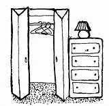 Clipart Wardrobe Furniture Library Ppi sketch template