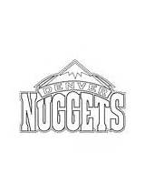 Coloring Nba Pages Logo Nuggets Denver Printable Mavericks Dallas Color Basketball Version Click sketch template