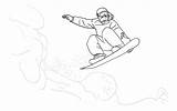 Snowboard Jazda Kolorowanka Malowankę Wydrukuj Transportation Drukowanka sketch template