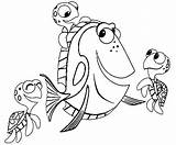 Coloring Nemo Dory Pages Finding Disney Fish Drawing Printable Turtles Ohio State Brutus Wolf Buckeye Color Books Print Squirt Kids sketch template