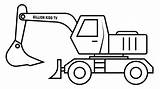 Excavator Digger Print Clipartmag sketch template