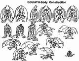Gargoyle Gargoyles Goliath Guler Gargulas sketch template
