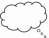 Cloud Thought Bubble Thinking Clip Clipart Dream Thoughts Help Something Without sketch template