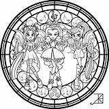 Coloring Pages Equestria Girls Dazzlings Pony Little Amethyst Akili Mlp Rainbow Deviantart Girl Sg Colouring Stained Glass Adult Rocks Sonata sketch template
