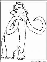 Coloring Iceage Manny Fun sketch template