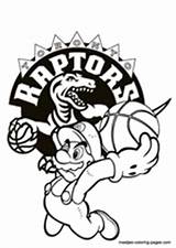 Coloring Pages Raptors Toronto Nba Mario Basketball Super sketch template