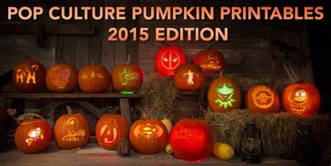 Pop Culture Pumpkins 2015 Edition [printables
