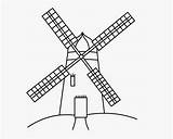 Windmill Molinos sketch template