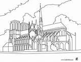 Dame Paris Catedral Cathedral Cathédrale Francia Colorare Jedessine Torre Cathedrale Hellokids Tabernacle Ausmalbilder sketch template