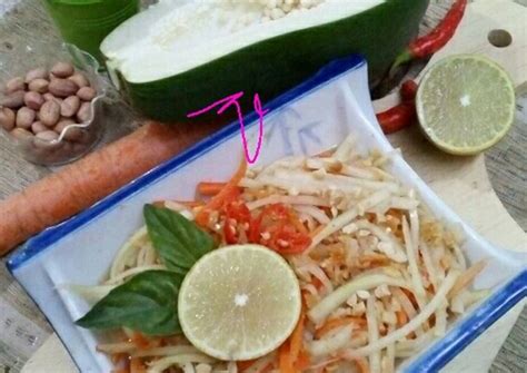 Resep Salad Pepaya Muda Khas Thailand Som Tam Oleh Ge Adhian Cookpad