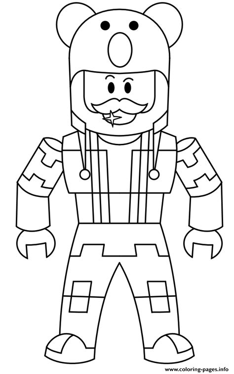 roblox character men coloring page printable