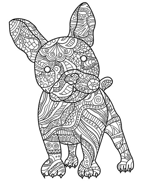 cute dog  color dogs kids coloring pages