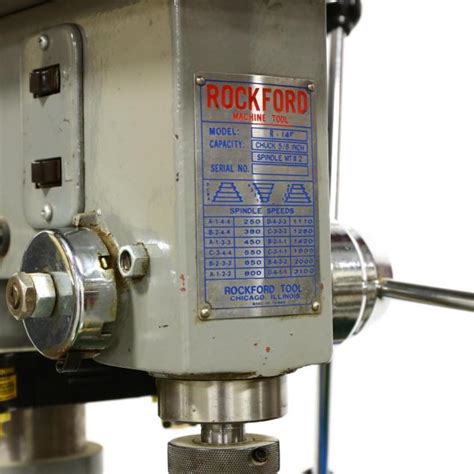 Rockford Machine Tool Drill Press Lot 4008 Single Owner Woodworking