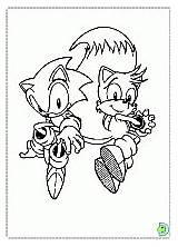 Coloring Sonic Pages Dinokids sketch template