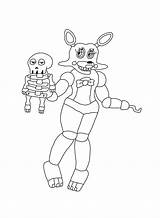 Mangle Fnaf Coloring Pages Foxy Printable Colouring Getcolorings Quick Toy Popular Color Print sketch template