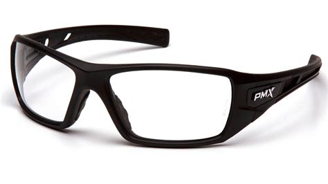velar safety glasses black frame clear lens