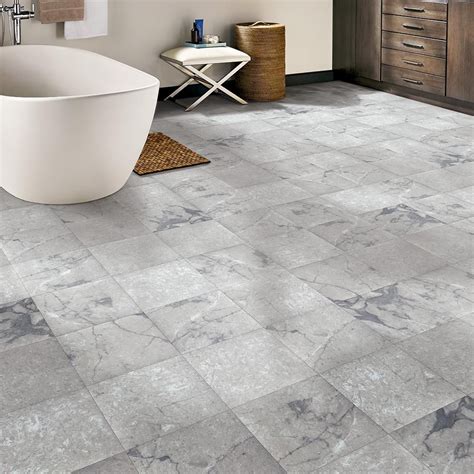 trafficmaster grey marble 12 in width x 12 in length x 0 080 in