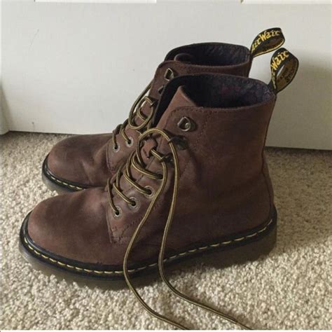 marten brown boots color brown size  docmartensstyle boots brown boots  martens