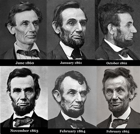 changing face  lincoln civil war profiles