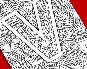 letter  coloring page inspired   font etsy coloring pages