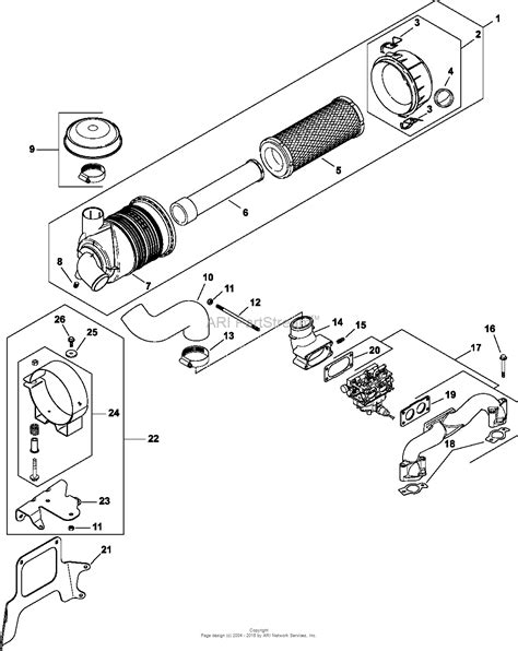 kohler cv  basic  hp  kw parts diagram  air intake