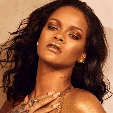 Rihanna In Fenty Beauty Body Lava Campaign 2019