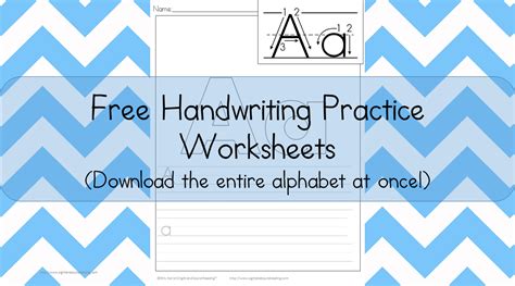 handwriting practice printables easy   karles