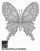 Coloring Pages Butterfly Adult Print Printable Difficult Adults Colouring Complicated Butterflies Corgi Welsh Pembroke Color Sheets Book Hearts Everfreecoloring Flowers sketch template