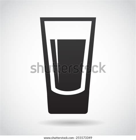 Shot Glass Icon Isolated On White Stock Vector Royalty