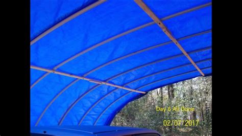 pvc pipe tarp shelter youtube