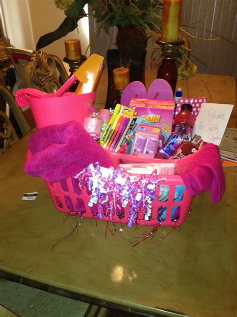 Going Away To College Basket I Made Don T Forget Your Mary Kay