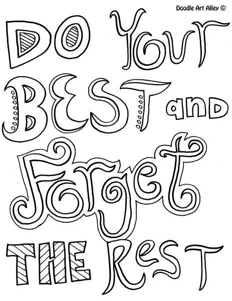 httpwwwdoodle art alleycom quote coloring pages inspirational
