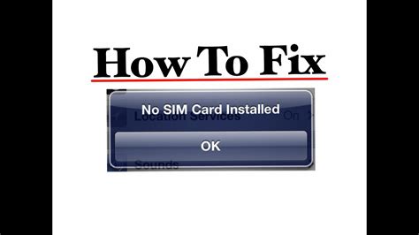 fix  sim card installed   service messages