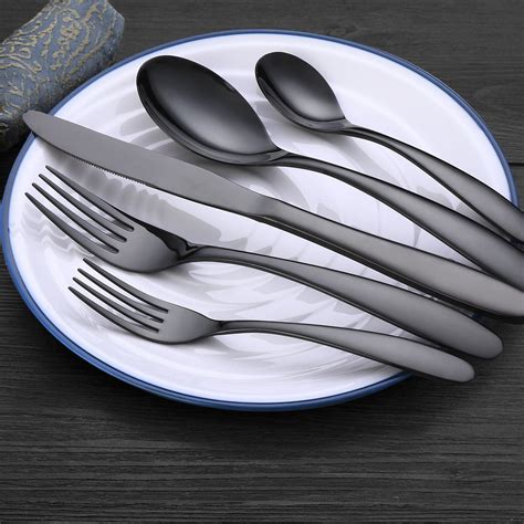 silverware sets jow  pieces stainless steel flatware set service