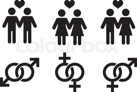 Same Sex Couples Flat Icon Sign Same Sex Couples Vector Logo For Web