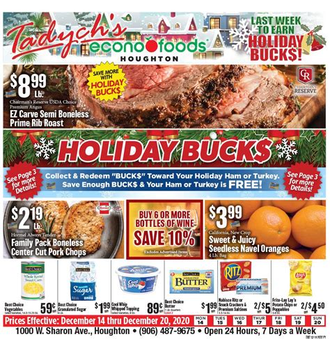 tadychs holiday weekly ad flyer december   december