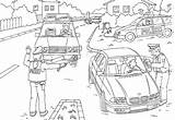Verkehrserziehung Polizei Drei sketch template