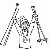 Narty Kolorowanki Noleggio Dzieci Kolorowanka Snowboard Prato Nevoso Medals Skiing Druku sketch template