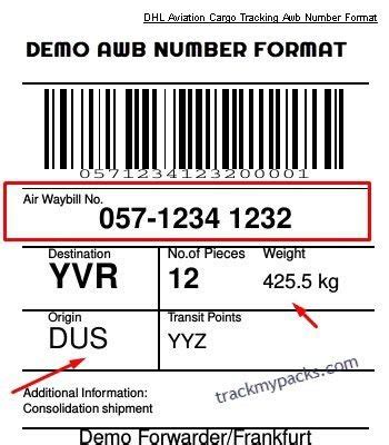 dhl aviation cargo trackingawb number tracking