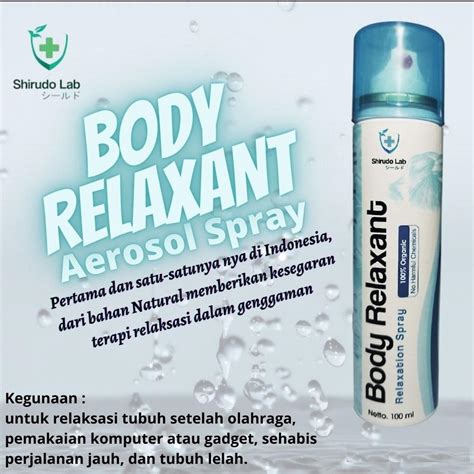 Jual Body Relaxant Spray Otot Shirudo Meredakan Pegal Otot Tegang