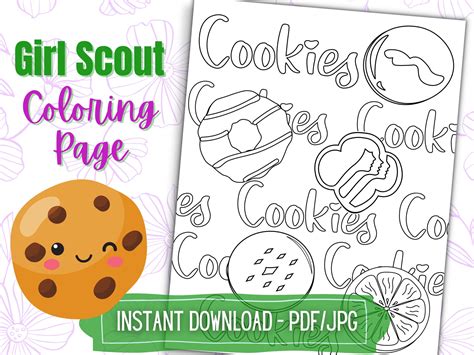 girl scout coloring page printable coloring pages  daisy brownie